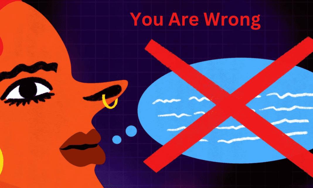 You Are Wrong